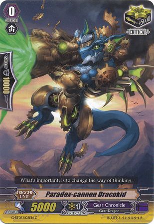 Paradox cannon Dracokid G BT05 102EN Common C G Booster Set 5 Moonlit Dragonfang Singles Paradox cannon Dracokid G BT05 102EN Common C G Booster Set 5 Moonlit Dragonfang Singles