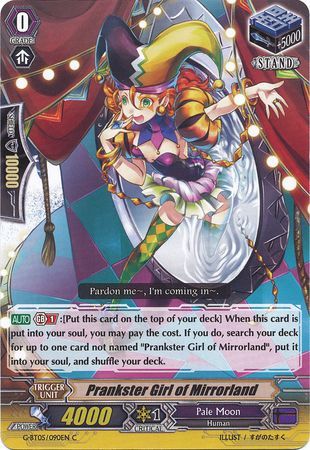 Prankster Girl of Mirrorland G BT05 090EN Common C G Booster Set 5 Moonlit Dragonfang Singles Prankster Girl of Mirrorland G BT05 090EN Common C G Booster Set 5 Moonlit Dragonfang Singles