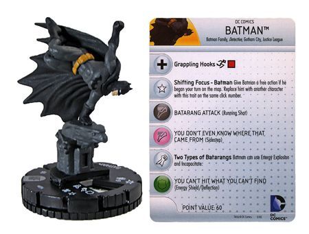 Heroclix World's Finest set Batman #003 Common figure w/card! 