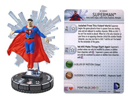 #061 Superman Chase Rare HeroClix Superman & and the Legion of Super-Heroes
