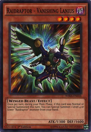 Raidraptor Vanishing Lanius WIRA EN016 Common 1st Edition Wing Raiders 1st Edition Singles Raidraptor Vanishing Lanius WIRA EN016 Common 1st Edition Wing Raiders 1st Edition Singles