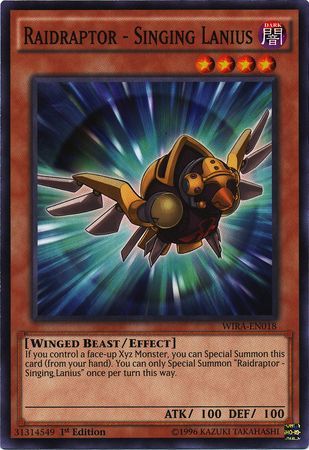 Raidraptor Singing Lanius WIRA EN018 Common 1st Edition Wing Raiders 1st Edition Singles Raidraptor Singing Lanius WIRA EN018 Common 1st Edition Wing Raiders 1st Edition Singles