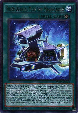 Super Quantal Mech Ship Magnacarrier WIRA EN038 Rare 1st Edition Wing Raiders 1st Edition Singles Super Quantal Mech Ship Magnacarrier WIRA EN038 Rare 1st Edition Wing Raiders 1st Edition Singles
