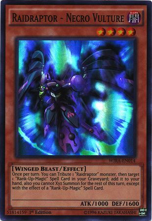 Raidraptor Necro Vulture WIRA EN014 Super Rare 1st Edition Raidraptor Necro Vulture WIRA EN014 Super Rare 1st Edition