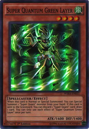 Super Quantum Green Layer WIRA EN031 Super Rare 1st Edition Wing Raiders 1st Edition Singles Super Quantum Green Layer WIRA EN031 Super Rare 1st Edition Wing Raiders 1st Edition Singles