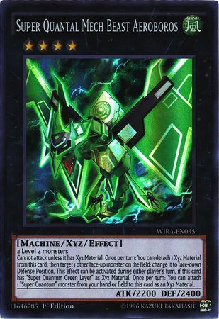 Super Quantal Mech Beast Aeroboros WIRA EN035 Super Rare 1st Edition Super Quantal Mech Beast Aeroboros WIRA EN035 Super Rare 1st Edition