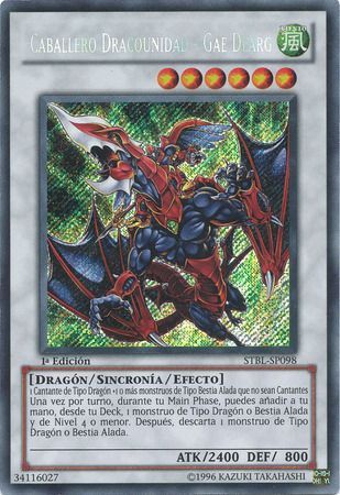 Caballero Dracounidad Gae Dearg STBL SP098 Secret Rare 1st Edition Spanish Yugioh Cards Caballero Dracounidad Gae Dearg STBL SP098 Secret Rare 1st Edition Spanish Yugioh Cards