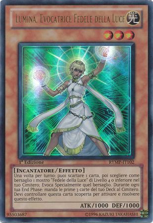 Lumina Evocatrice Fedele della Luce RYMP IT102 Ultra Rare 1st Edition Lumina Evocatrice Fedele della Luce RYMP IT102 Ultra Rare 1st Edition