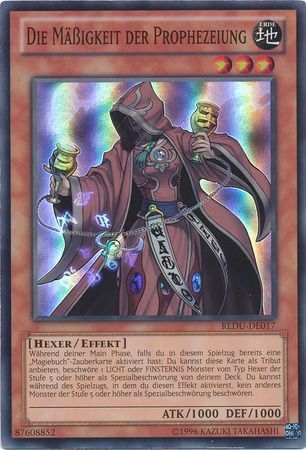 Die Masigkeit der Prophezeiung REDU DE017 Super Rare Unlimited German Yugioh Cards Die Masigkeit der Prophezeiung REDU DE017 Super Rare Unlimited German Yugioh Cards