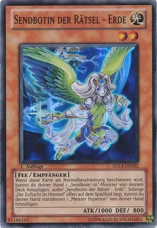 Sendbotin der Ratsel Erde SDLS DE002 German Yugioh Cards Sendbotin der Ratsel Erde SDLS DE002 German Yugioh Cards