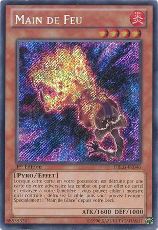 Main de Feu DRLG FR046 Secret Rare 1st Edition Main de Feu DRLG FR046 Secret Rare 1st Edition
