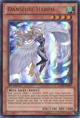 Danseuse Harpie LCJW FR097 Ultra Rare 1st Edition French Yugioh Cards Danseuse Harpie LCJW FR097 Ultra Rare 1st Edition French Yugioh Cards