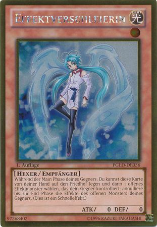 Effektverschleierin PGLD DE036 Gold Rare 1st Edition German Yugioh Cards Effektverschleierin PGLD DE036 Gold Rare 1st Edition German Yugioh Cards