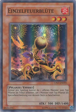 Einzelfeuerblute CP07 DE005 Super Rare German Yugioh Cards Einzelfeuerblute CP07 DE005 Super Rare German Yugioh Cards