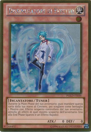 Dissimulatore di Effetto PGLD IT036 Gold Rare Unlimited Italian Yugioh Cards Dissimulatore di Effetto PGLD IT036 Gold Rare Unlimited Italian Yugioh Cards