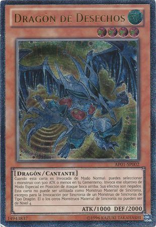 Ultimate Rare Dragon de Desechos AP01 SP002 Spanish Yugioh Cards Ultimate Rare Dragon de Desechos AP01 SP002 Spanish Yugioh Cards