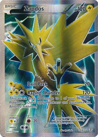 Pokemon Card Zapdos Sm159 near Mint + Eng Rare Foil Prerelase Team Up