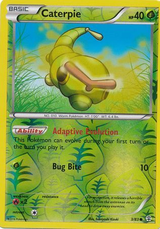 Caterpie 3 83 Common Reverse Holo Generations Reverse Holo Singles Caterpie 3 83 Common Reverse Holo Generations Reverse Holo Singles