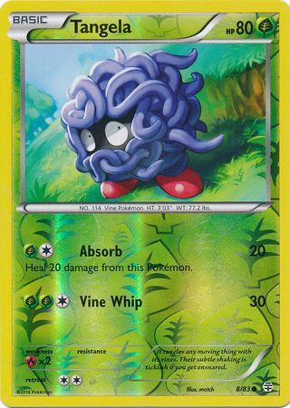 Tangela 8 83 Common Reverse Holo Tangela 8 83 Common Reverse Holo