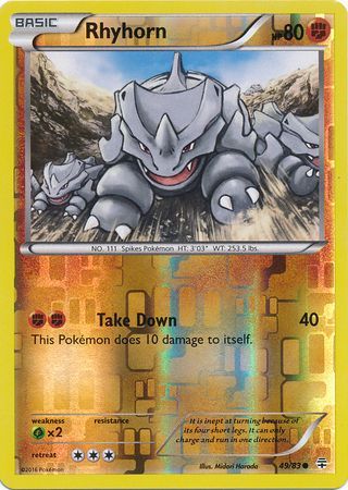 Rhyhorn 49 83 Common Reverse Holo Generations Reverse Holo Singles Rhyhorn 49 83 Common Reverse Holo Generations Reverse Holo Singles