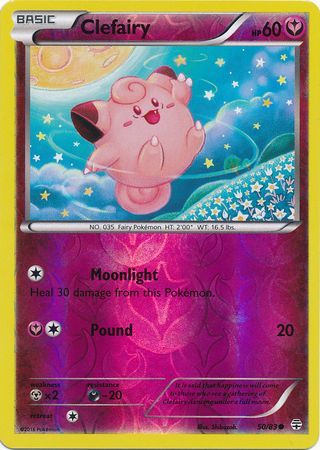 Clefairy 50 83 Common Reverse Holo Clefairy 50 83 Common Reverse Holo