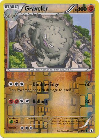 Graveler 44 83 Uncommon Reverse Holo Graveler 44 83 Uncommon Reverse Holo