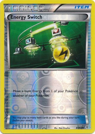 Generations 61/83 Energy Switch Reverse Holo Mint Pokemon Card
