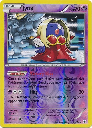 Jynx 36 83 Rare Reverse Holo Jynx 36 83 Rare Reverse Holo