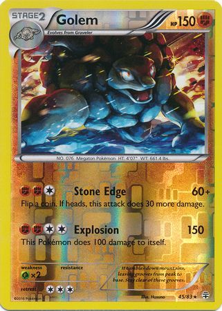 Golem 45 83 Holo Rare Reverse Holo Golem 45 83 Holo Rare Reverse Holo