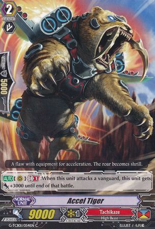 Accel Tiger G TCB01 054EN Common C G Technical Booster 1 The Reckless Rampage Singles Accel Tiger G TCB01 054EN Common C G Technical Booster 1 The Reckless Rampage Singles