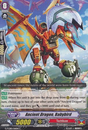 Ancient Dragon Babybird G TCB01 061EN Common C G Technical Booster 1 The Reckless Rampage Singles Ancient Dragon Babybird G TCB01 061EN Common C G Technical Booster 1 The Reckless Rampage Singles