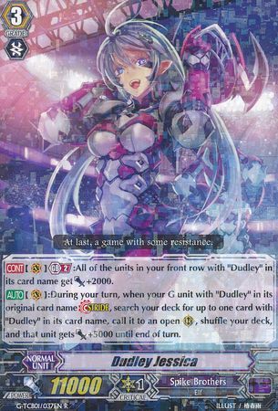 Dudley Jessica G TCB01 037EN Rare R Dudley Jessica G TCB01 037EN Rare R