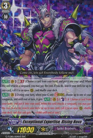 Exceptional Expertise Rising Nova G TCB01 009EN Triple Rare RRR Exceptional Expertise Rising Nova G TCB01 009EN Triple Rare RRR