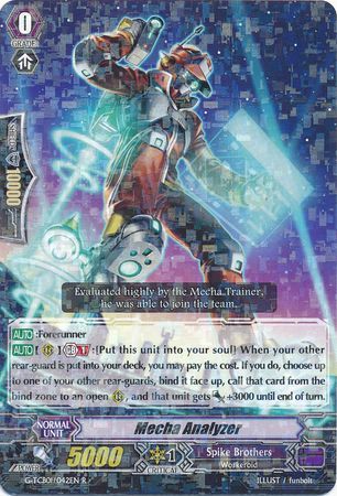 Mecha Analyzer G TCB01 042EN Rare R G Technical Booster 1 The Reckless Rampage Singles Mecha Analyzer G TCB01 042EN Rare R G Technical Booster 1 The Reckless Rampage Singles