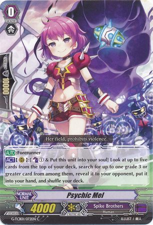 Psychic Mel G TCB01 072EN Common C Psychic Mel G TCB01 072EN Common C