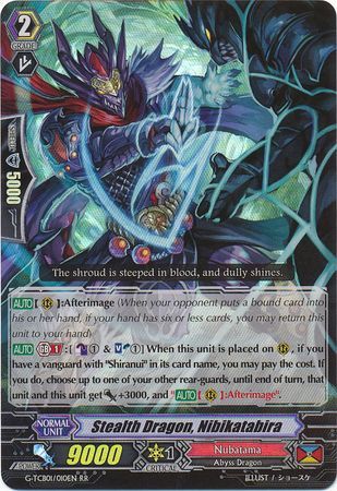 Stealth Dragon Nibikatabira G TCB01 010EN Double Rare RR Stealth Dragon Nibikatabira G TCB01 010EN Double Rare RR