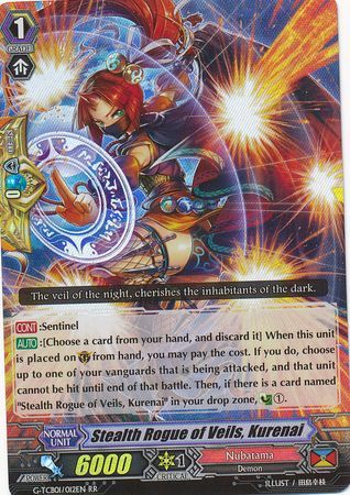 Stealth Rogue of Veils Kurenai G TCB01 012EN Double Rare RR G Technical Booster 1 The Reckless Rampage Singles Stealth Rogue of Veils Kurenai G TCB01 012EN Double Rare RR G Technical Booster 1 The Reckless Rampage Singles