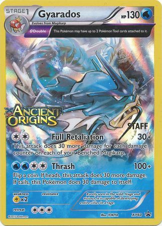 Gyarados XY60 Staff Prerelease Promo Pokemon XY Promos Gyarados XY60 Staff Prerelease Promo Pokemon XY Promos