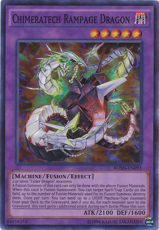 Chimeratech Rampage Dragon BOSH EN093 Super Rare Unlimited Chimeratech Rampage Dragon BOSH EN093 Super Rare Unlimited