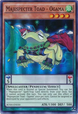 Majespecter Toad Ogama BOSH EN030 Super Rare Unlimited Majespecter Toad Ogama BOSH EN030 Super Rare Unlimited