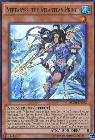 Neptabyss the Atlantean Prince BOSH EN092 Ultra Rare Unlimited Neptabyss the Atlantean Prince BOSH EN092 Ultra Rare Unlimited