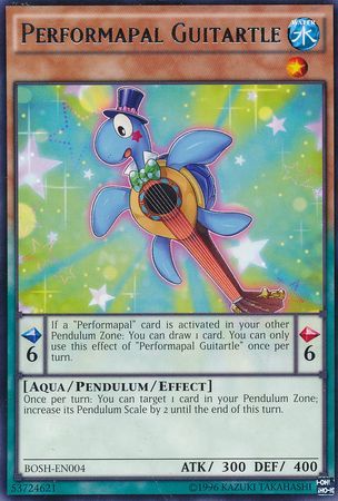 Performapal Guitartle BOSH EN004 Rare Unlimited Breakers of Shadow Unlimited Singles Performapal Guitartle BOSH EN004 Rare Unlimited Breakers of Shadow Unlimited Singles