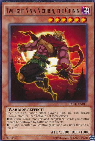 Twilight Ninja Nichirin the Chunin BOSH EN016 Common Unlimited Breakers of Shadow Unlimited Singles Twilight Ninja Nichirin the Chunin BOSH EN016 Common Unlimited Breakers of Shadow Unlimited Singles