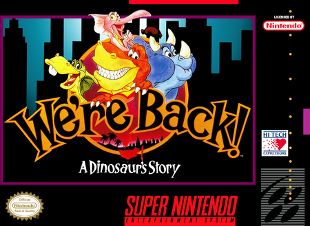 We re Back A Dinosaur s Story SNES Super Nintendo SNES We re Back A Dinosaur s Story SNES Super Nintendo SNES
