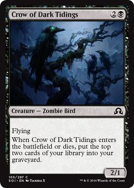 Crow of Dark Tidings 105 297 Shadows over Innistrad Singles Crow of Dark Tidings 105 297 Shadows over Innistrad Singles