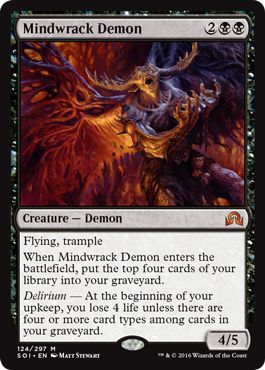 Mindwrack Demon 124 297 Shadows over Innistrad Singles Mindwrack Demon 124 297 Shadows over Innistrad Singles