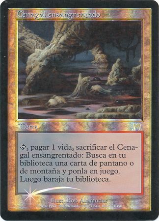 Bloodstained Mire Foil Cenagal ensangrentado Spanish Onslaught Bloodstained Mire Foil Cenagal ensangrentado Spanish Onslaught