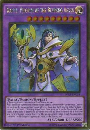 Dante Pilgrim of the Burning Abyss PGL3 EN058 Gold Rare 1st Edition Premium Gold Infinite Gold Singles Dante Pilgrim of the Burning Abyss PGL3 EN058 Gold Rare 1st Edition Premium Gold Infinite Gold Singles