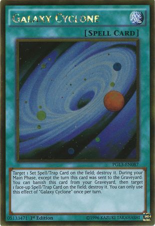 Galaxy Cyclone PGL3 EN087 Gold Rare 1st Edition Premium Gold Infinite Gold Singles Galaxy Cyclone PGL3 EN087 Gold Rare 1st Edition Premium Gold Infinite Gold Singles