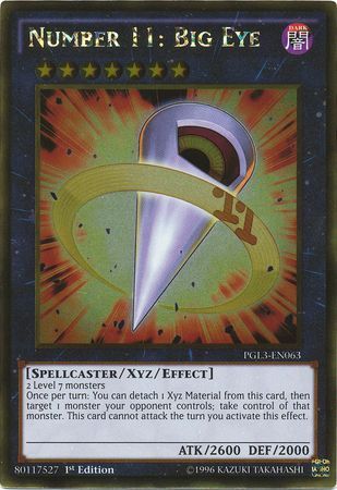 Number 11 Big Eye PGL3 EN063 Gold Rare 1st Edition Premium Gold Infinite Gold Singles Number 11 Big Eye PGL3 EN063 Gold Rare 1st Edition Premium Gold Infinite Gold Singles